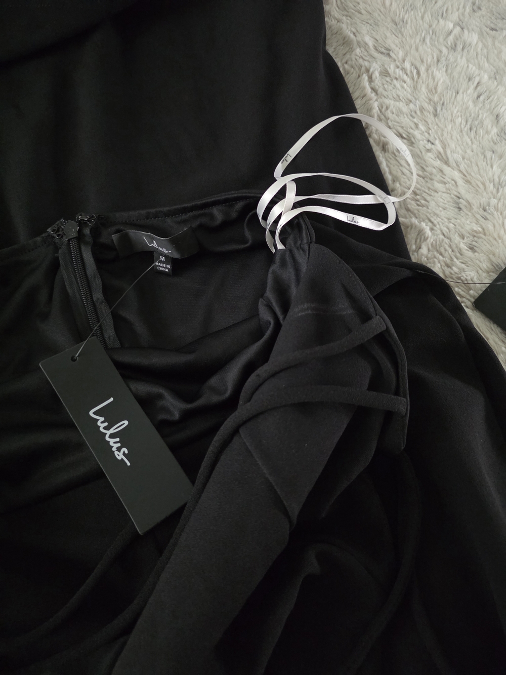NWT Lulu's All This Allure Black Dress MEDIUM - Picture 10 of 11